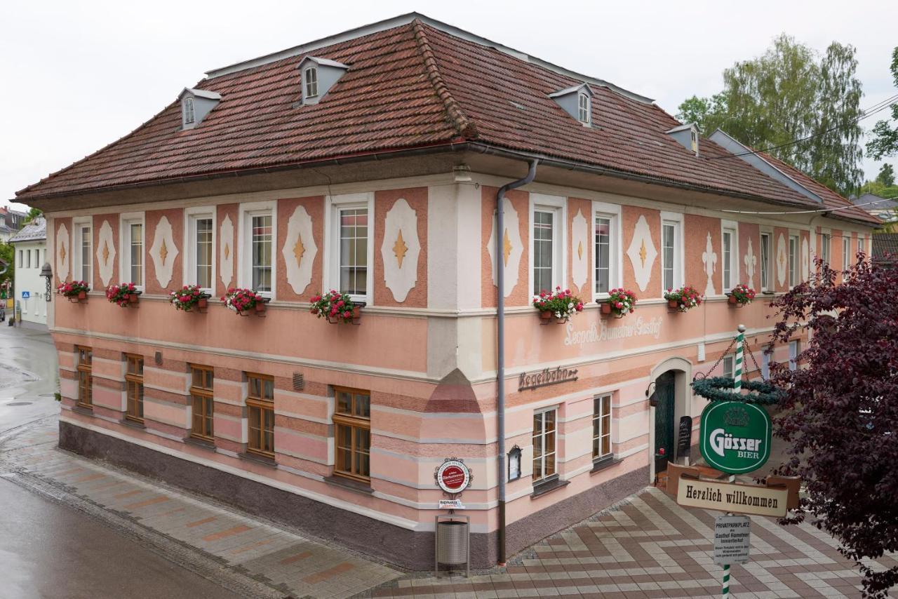 Gasthof Hametner Mit Innviertlerhof Mit Direktem Zugang Zur Therme Mediterrana Durch Unseren Garten! Bad Hall Exterior foto
